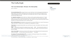 Desktop Screenshot of craftyangle.wordpress.com