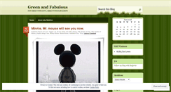 Desktop Screenshot of greenandfabulous.wordpress.com