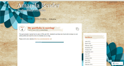 Desktop Screenshot of amandabender.wordpress.com