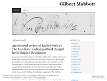 Tablet Screenshot of gilbertmabbott.wordpress.com