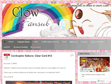 Tablet Screenshot of clowfansub.wordpress.com