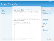 Tablet Screenshot of everydayphotography.wordpress.com