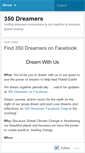 Mobile Screenshot of 350dreamers.wordpress.com