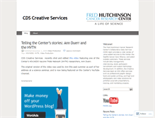 Tablet Screenshot of cdscreativeservices.wordpress.com