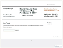 Tablet Screenshot of dambrasautosales.wordpress.com