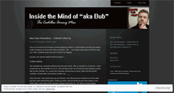 Desktop Screenshot of insidethemindofbub.wordpress.com