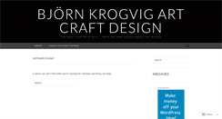 Desktop Screenshot of bjornkrogvig.wordpress.com