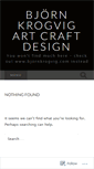 Mobile Screenshot of bjornkrogvig.wordpress.com