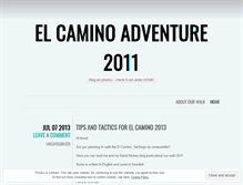 Tablet Screenshot of elcaminoadventure.wordpress.com