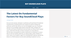 Desktop Screenshot of buysoundcloudplays3.wordpress.com