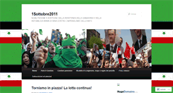 Desktop Screenshot of 15ottobre2011.wordpress.com