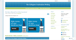 Desktop Screenshot of collegiatecombustion.wordpress.com