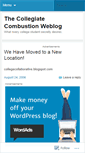 Mobile Screenshot of collegiatecombustion.wordpress.com