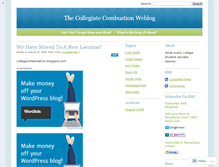 Tablet Screenshot of collegiatecombustion.wordpress.com