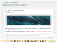 Tablet Screenshot of greenfishbluefish.wordpress.com