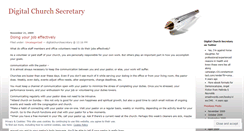 Desktop Screenshot of digitalchurchsecretary.wordpress.com