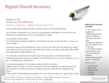 Tablet Screenshot of digitalchurchsecretary.wordpress.com