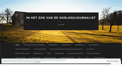 Desktop Screenshot of oorlogsjournalistiek2008.wordpress.com