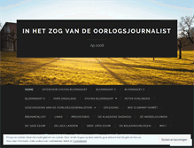 Tablet Screenshot of oorlogsjournalistiek2008.wordpress.com