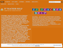 Tablet Screenshot of itteacherhelp.wordpress.com