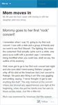 Mobile Screenshot of mommovesin.wordpress.com