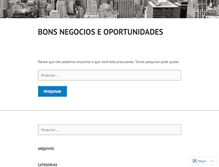 Tablet Screenshot of bonsnegocioseoportunidades.wordpress.com