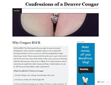 Tablet Screenshot of cougarconfessions.wordpress.com