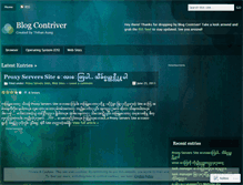 Tablet Screenshot of blogcontriver.wordpress.com