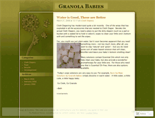 Tablet Screenshot of granolababies.wordpress.com