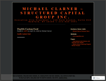 Tablet Screenshot of michaelclarner.wordpress.com