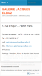 Mobile Screenshot of galeriejacqueselbaz.wordpress.com