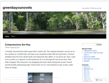 Tablet Screenshot of greenbayounovels.wordpress.com
