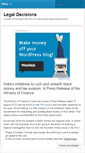 Mobile Screenshot of legaldecisions.wordpress.com
