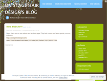 Tablet Screenshot of onstagehairdesigns.wordpress.com