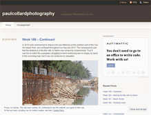 Tablet Screenshot of paulcollardphotography.wordpress.com