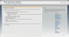 Desktop Screenshot of firstyearlaw.wordpress.com