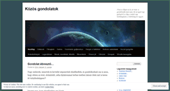 Desktop Screenshot of kozosgondolatok.wordpress.com