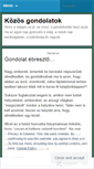 Mobile Screenshot of kozosgondolatok.wordpress.com