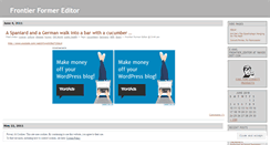 Desktop Screenshot of frontiereditor.wordpress.com