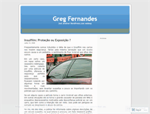 Tablet Screenshot of gregfernandes.wordpress.com