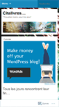 Mobile Screenshot of citalivres.wordpress.com