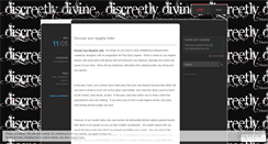 Desktop Screenshot of discreetlydivine.wordpress.com