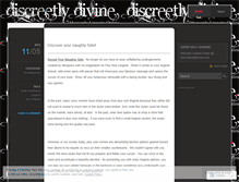 Tablet Screenshot of discreetlydivine.wordpress.com