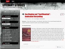 Tablet Screenshot of literarystudies.wordpress.com