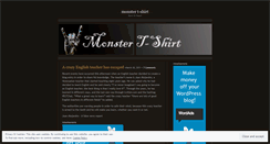 Desktop Screenshot of monstertshirt.wordpress.com