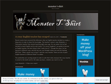 Tablet Screenshot of monstertshirt.wordpress.com