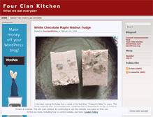 Tablet Screenshot of fourclankitchen.wordpress.com