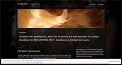 Desktop Screenshot of bloodblonde.wordpress.com