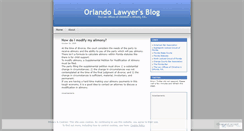 Desktop Screenshot of orlandolawyer.wordpress.com