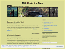 Tablet Screenshot of milkunderthedam.wordpress.com